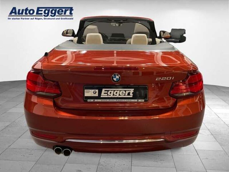 BMW 220 i Luxury Line Cabrio Leder LED Navi Keyless Kurven